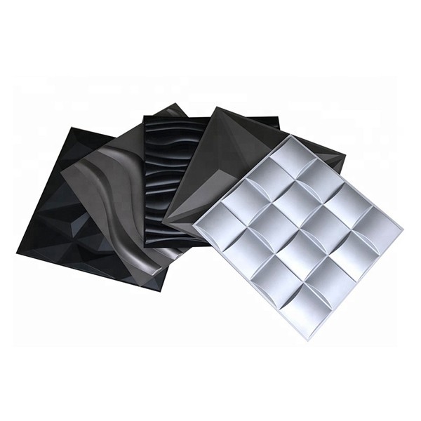 Panel plástico de pared decorativo de madera