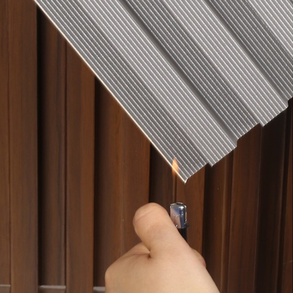 Panel plástico de pared decorativo de madera