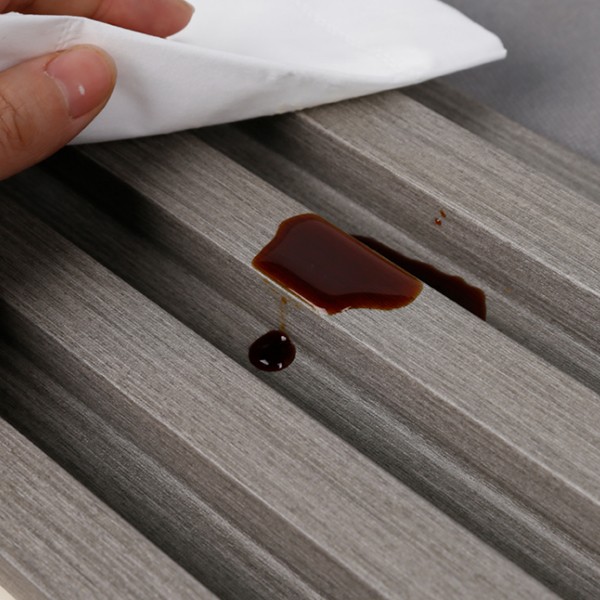 Panel plástico de pared decorativo de madera