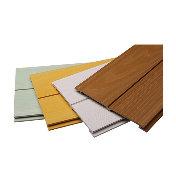 Panel plástico de pared decorativo de madera