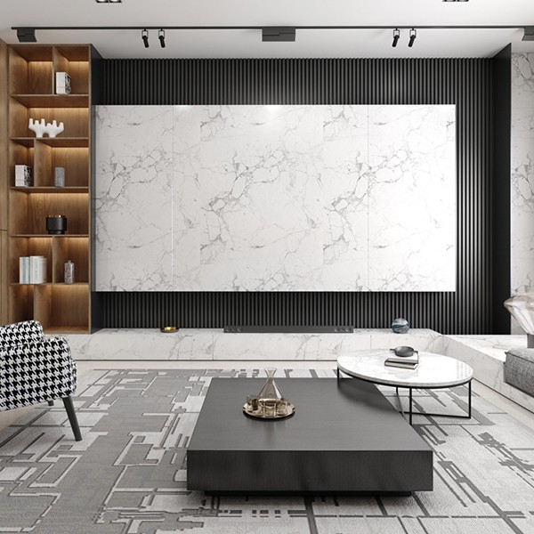 Panel plástico de pared decorativo de madera